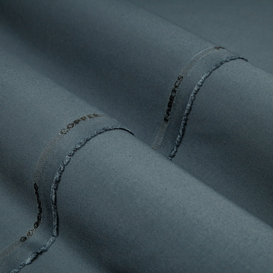 Premium Wash & Wear – Bluish Grey Unstitched Fabric