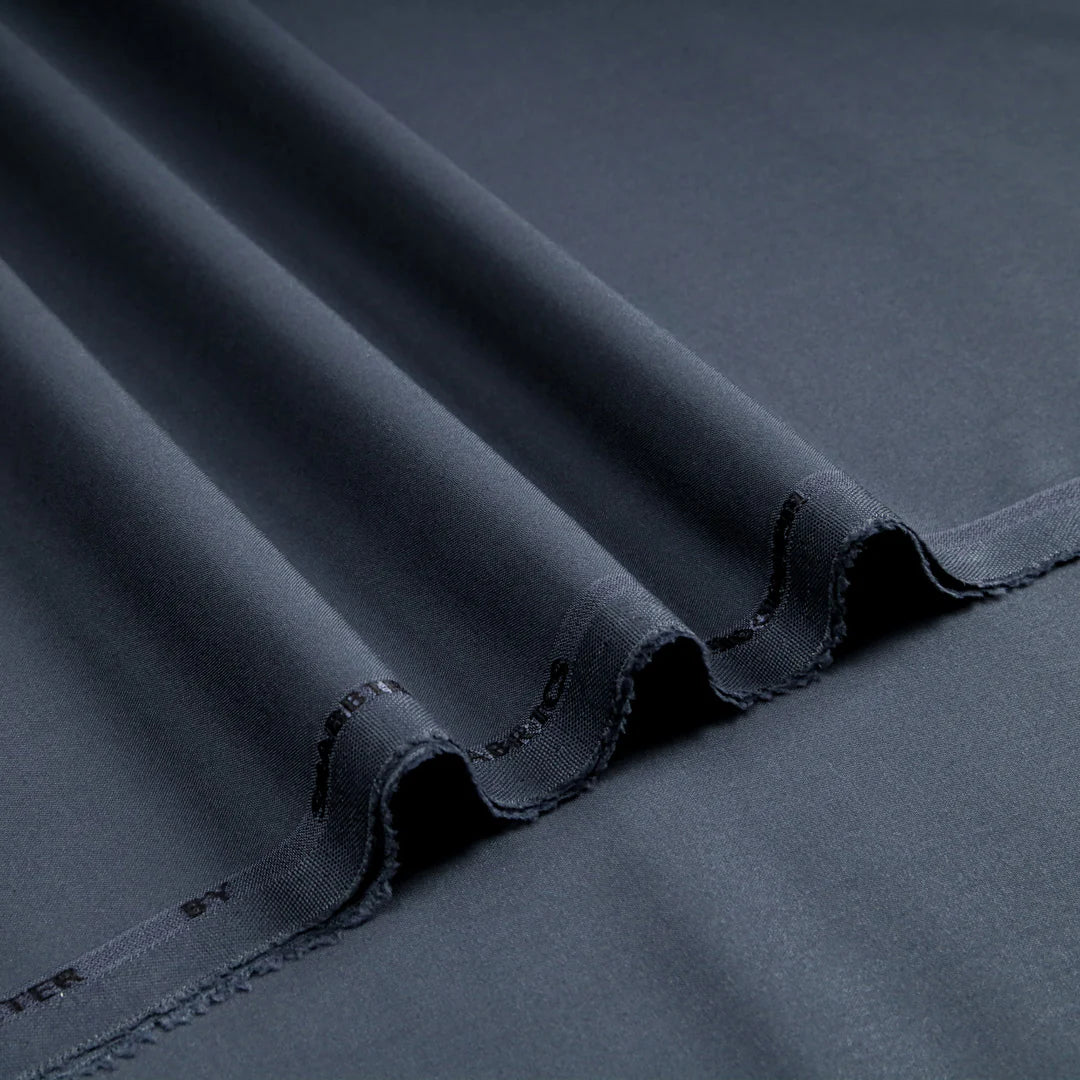Premium Wash & Wear – Bluish Charcoal Grey Unstitched Fabric