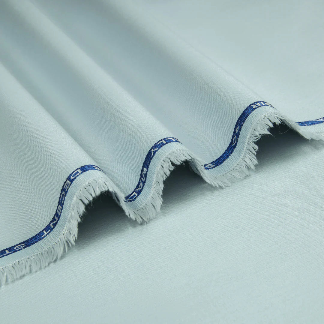 Premium Wash & Wear – Glacier Blue Unstitched Fabric (Winter Collection)