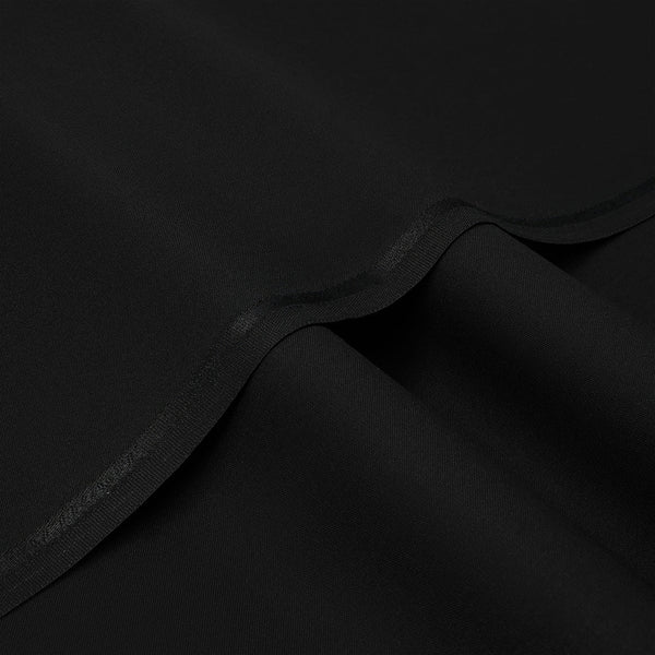 Atract Dark Black – Premium Wash & Wear Unstitched Fabric