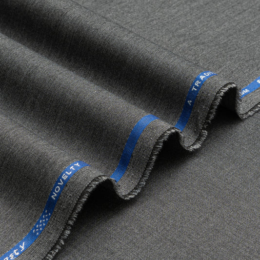 Novelty Charcoal – Premium Wash & Wear Fabric
