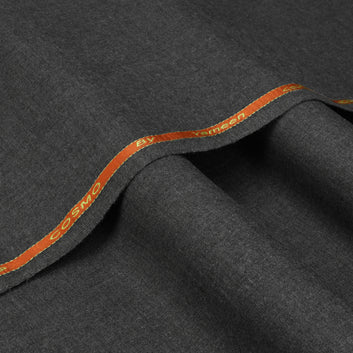 Cosmo L— Premium Wash & Wear Winter Suiting Fabric (Charcoal Grey) – Latha Edition