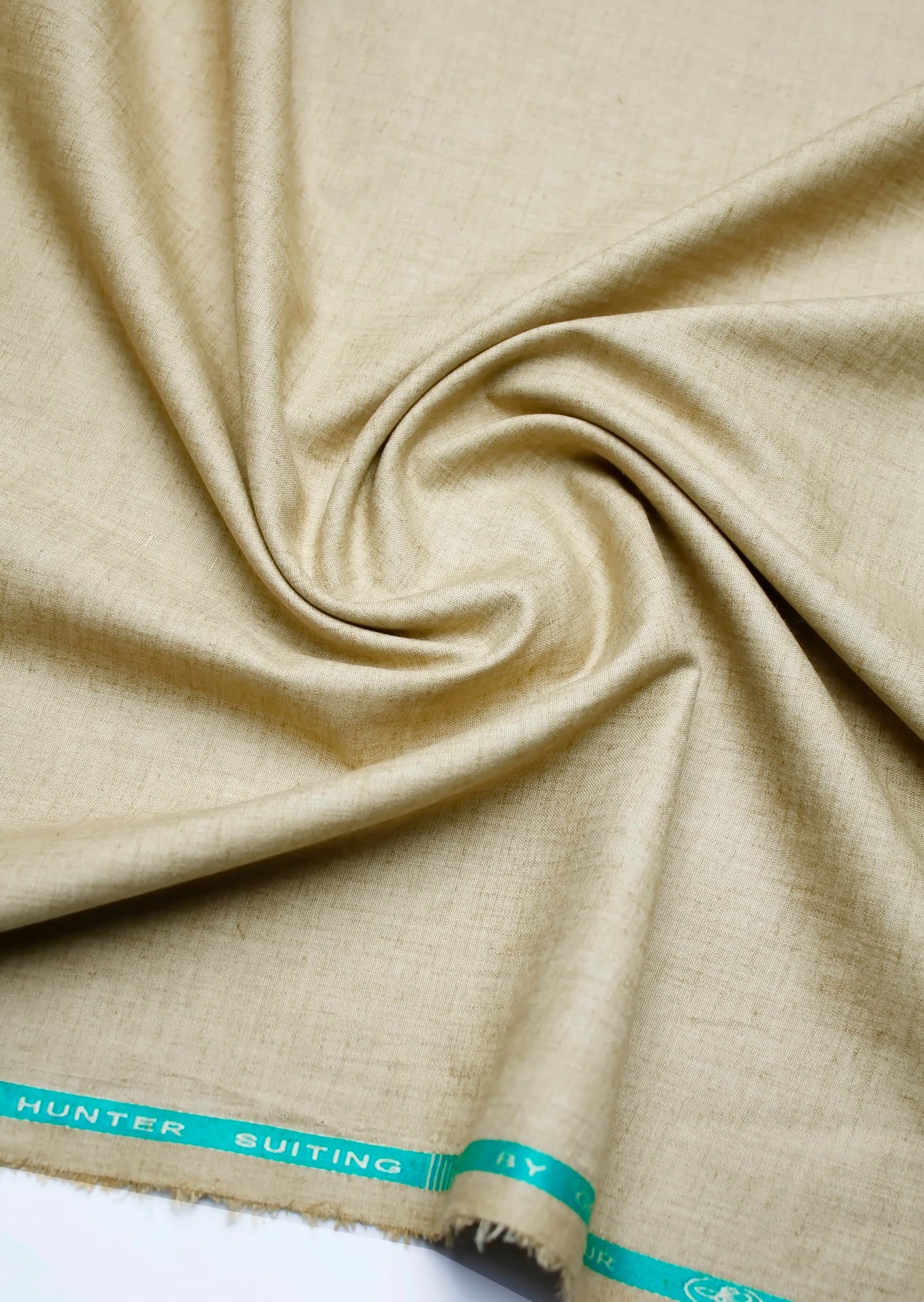 Hunter Suiting – Premium Wash & Wear Fabric (Beige Textured Finish)