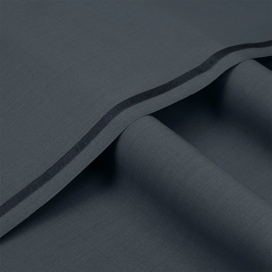 Sustain L1 – Premium Wash & Wear Fabric (4.5 Meter / 177 Inches) – Charcoal Blue