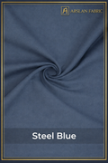 Arslan Fabric FlexWear Wash & Wear – Steel Blue Premium Fabric (100% Guaranteed Quality)