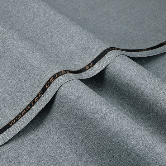 Worsted Desire – Premium Ice Grey Suiting Fabric (CLR-08)